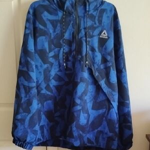 Reebok Blue Patterned Hoodie